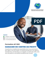 Plaquette Formation Manager de Centre de Profit