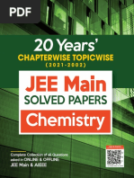 Arihant 20 Years Chapterwise Topicwise JEE Main Solved Papers Chemistry