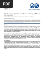 Hydraulic Fracturing Applications in Variable Stressed Thin Layers, Tatarenda Field, South Bolivia