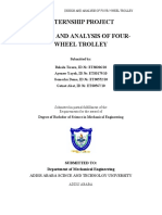 Internship Project Design and Analysis of Four-Wheel Trolley