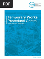 Temporary Works Procedural Control GPG01-19