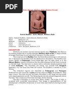 Seated Buddha-Katra Mound, Mathura Style (Kushan Period)