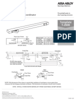 ASSA ABLOY - Rockwood - 2600 Series Coordinator Template (Reinforce Across Entire Stop in Head)