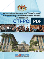 Meneruskan Momentum Transformasi Kecemerlangan Perkhidmatan Awam Berteraskan CTI PCI