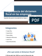 Importancia Del Dictamen Fiscal en Las Empresas