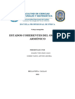 Estados Coherentes Del Oscilador Armonico