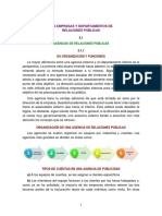 Las Empresas y Departamentos de Relaciones Públicas