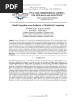 Cloud Computing As An Evolution of Distributed Computing