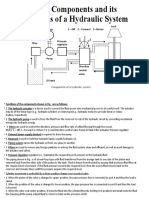 Basic Components and Its Functions of A Hydraulic System