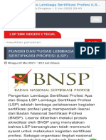 Fungsi Dan Tugas Lembaga Sertifikasi Profesi (LSP)