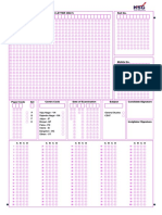 Omr Sheet PT Test KSG India March 2020