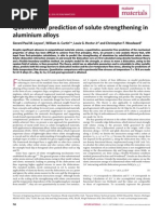 Quantitative Prediction of Solute Strengthening in Aluminium Alloys