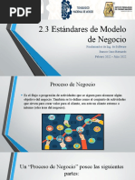 2.3 Estandares de Modelo de Negocios