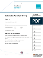 Maths Mid-Term Assessment (Stage 6)