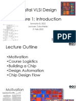 Digital VLSI Design Lecture 1: Introduction: Semester B, 2022 Lecturer: Zvika Webb 21 Feb 2022