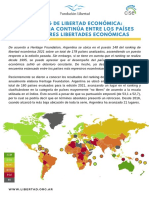 Ranking Libertad Economica 2021