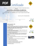 Certificado Nr-18 - Maxwell