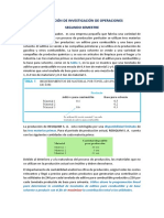 Solucionario Investigacion de Operaciones - Segundo Parcial