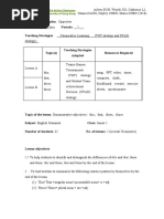 Demonstrative Adjectives - Lesson Plan