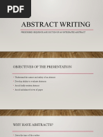 Prescribed Sequence and Diction of An Integrated Abstract Ms. Mehvish Muzaffar