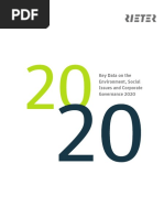 Key Data On The Environment, Social Issues and Corporate Governance 2020