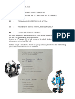 Codinng and Robotics Report