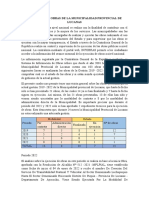 Ejecución de Obras de La Municipalidad Provincial de Lucanas