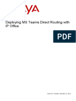 Deploying Ms Teams Direct Routing With Ip Office