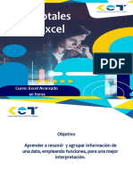 Subtotales en Excel