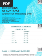 General Conditions of Contract: Construction Works (2020) - CPWD