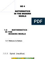 Mathematics in The Modern World