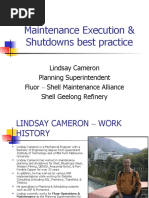 Maintenance Execution & Shutdowns Best Practice