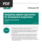 Navigating Adaptive Approaches For Development Programmes: A Guide For The Uncertain