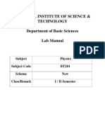 Physics Lab Manual