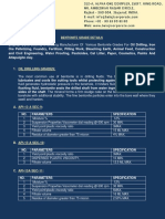 Bentonite Grade Details..