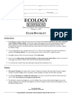 Ecology: B Division E B