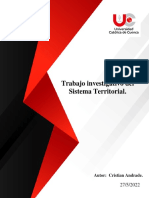 Trabajo Investigativo Del Sistema Territorial. Cristian Andrade