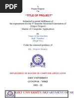 "Title of Project": Giet University