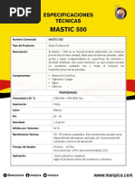 Fichas Tecnicas Mastic 500