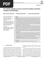 2021 The Esthetic Biological Contour Concept For Implant Restoration