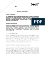 Guía para Elaborar La Matriz de Interesados