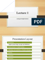 Lecture 1 Analog Vs Digital