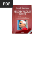 Ratzinger Verdad, Valores, Poder