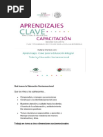 Aprendizajes Clave para La Educación Integral Tutoría y Educación Socioemocional ¿Qué Busca La Educación Socioemocional