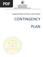 Contingency Plan: Implementation of Face-to-Face Classes