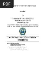 Syllabus B.voc Retail Management