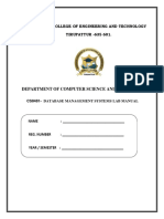 Cs 8481 Dbms Lab Manual