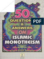 Islamic Monoth Ism: Questions Answers