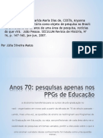 Apresentação Aula Ensino de História Como Objeto de Pesquisa