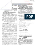 Ley 31494 Ley Que Reconocer Los Comites de Autodefensa en El Sistema de Seguridad Ciudadana